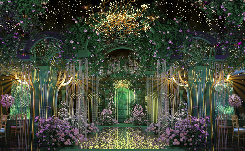 阿瓦提奇妙森林婚礼堂效果展示